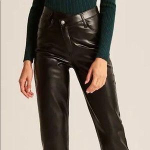 Vegan Leather Dad Pant